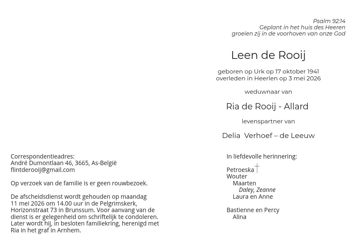 Leenrouwkaart